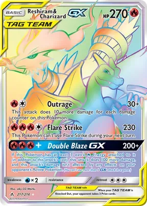Reshiram & Charizard-GX #217