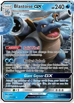 Blastoise-GX #35