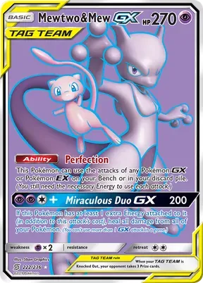 Mewtwo & Mew-GX #222