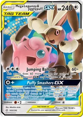 Mega Lopunny & Jigglypuff-GX #165