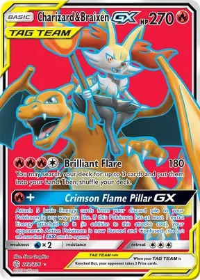 Charizard & Braixen-GX #212