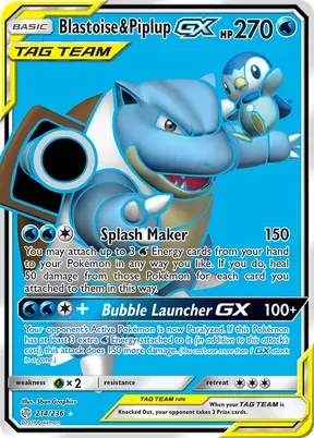 Blastoise & Piplup-GX #214
