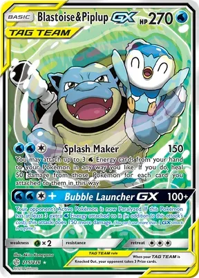 Blastoise & Piplup-GX #215