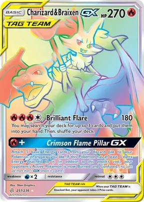 Charizard & Braixen-GX #251