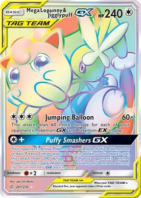 Mega Lopunny & Jigglypuff-GX #261