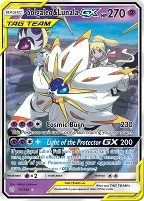 Solgaleo & Lunala-GX #75