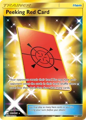 Peeking Red Card #169