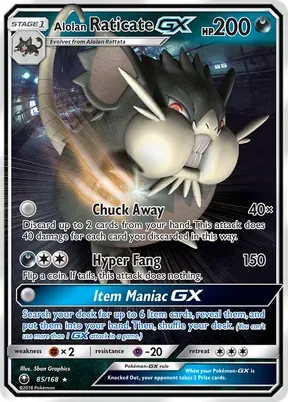 Alolan Raticate-GX #85