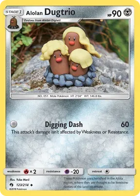 Alolan Dugtrio #123
