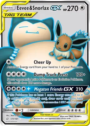 Eevee & Snorlax-GX #171