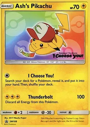 Ash's Pikachu #SM108