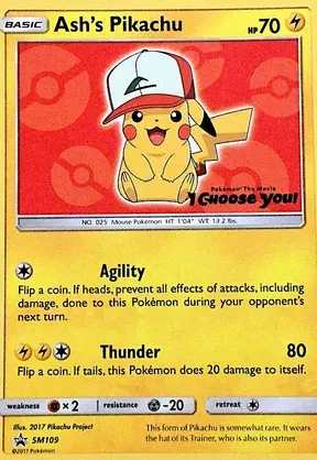 Ash's Pikachu #SM109