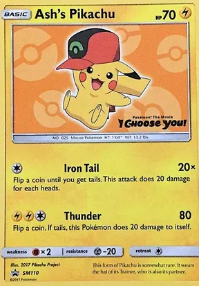 Ash's Pikachu #SM110