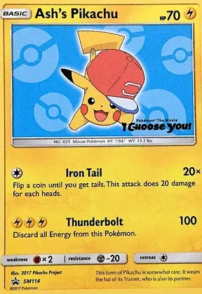 Ash's Pikachu #SM114