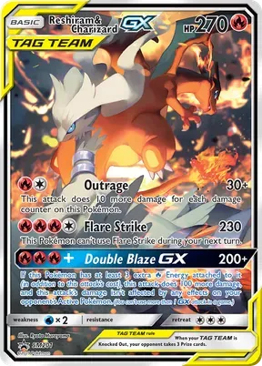 Reshiram & Charizard-GX #SM201