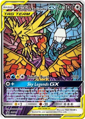 Moltres & Zapdos & Articuno-GX #SM210