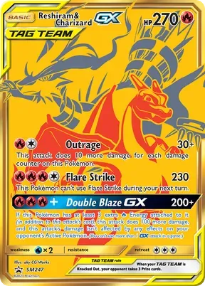 Reshiram & Charizard-GX #SM247