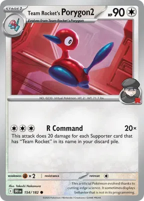 Team Rocket's Porygon2 #154