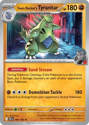 Team Rocket's Tyranitar #96