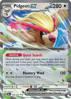 Pidgeot ex #164