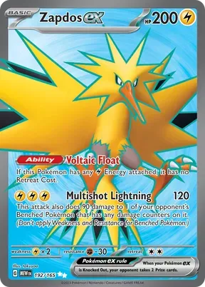 Zapdos ex #192