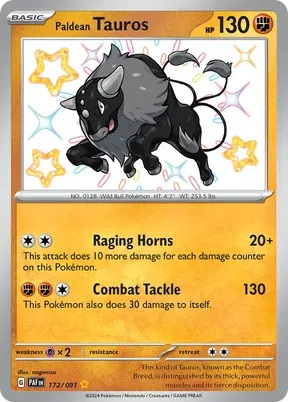 Paldean Tauros #172