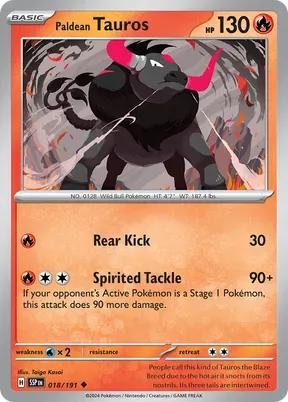 Paldean Tauros #18