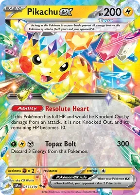 Pikachu ex #57