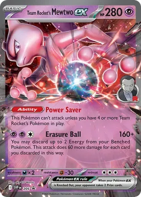 Team Rocket’s Mewtwo ex #205