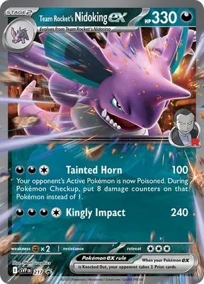 Team Rocket's Nidoking ex #217