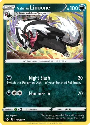 Galarian Linoone #118
