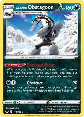 Galarian Obstagoon #119