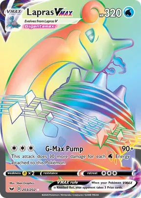 Lapras VMAX #203