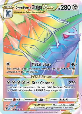 Origin Forme Dialga VSTAR #198