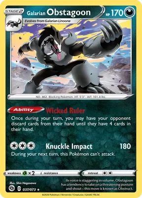 Galarian Obstagoon #37