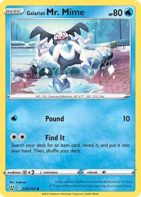 Galarian Mr. Mime #34