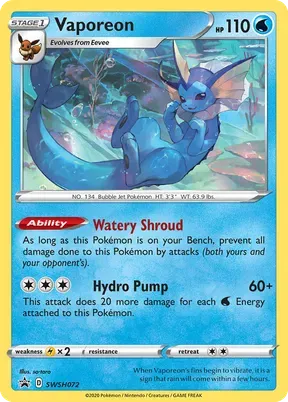 Vaporeon #SWSH072