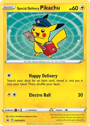 Special Delivery Pikachu #SWSH074