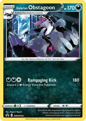 Galarian Obstagoon #SWSH193