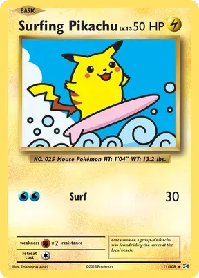Surfing Pikachu #111