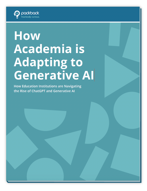 Cover image of the whitepaper, "How Academia is Adapting to Generative AI"