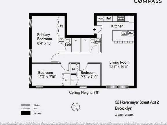 3-bedroom apartment in Williamsburg 10