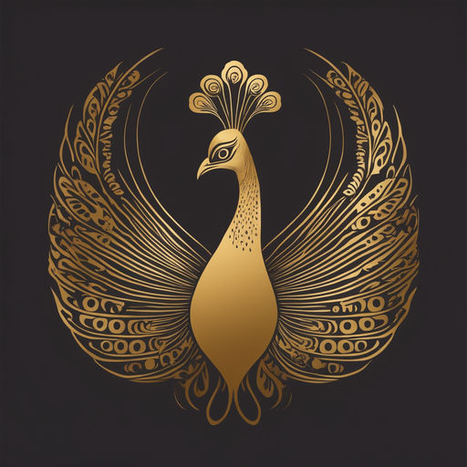 peacock logo Stock Vector | Adobe Stock