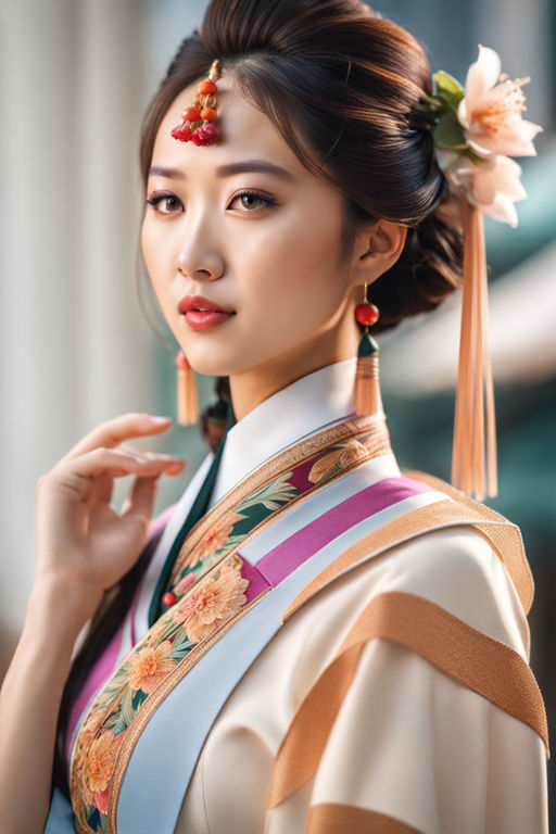 Korean Womens Traditional Hair Style Binyeo Stock Photo 699205144 |  Shutterstock