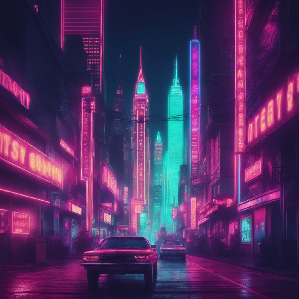 cyberpunk neon retro - Playground