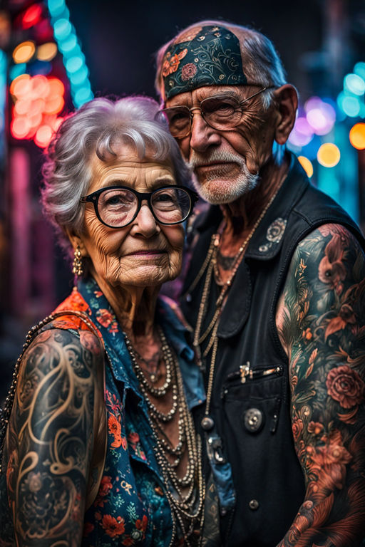 a grandmother portrait | TattoosGenerator - AI-Powered Custom Tattoo  Generator