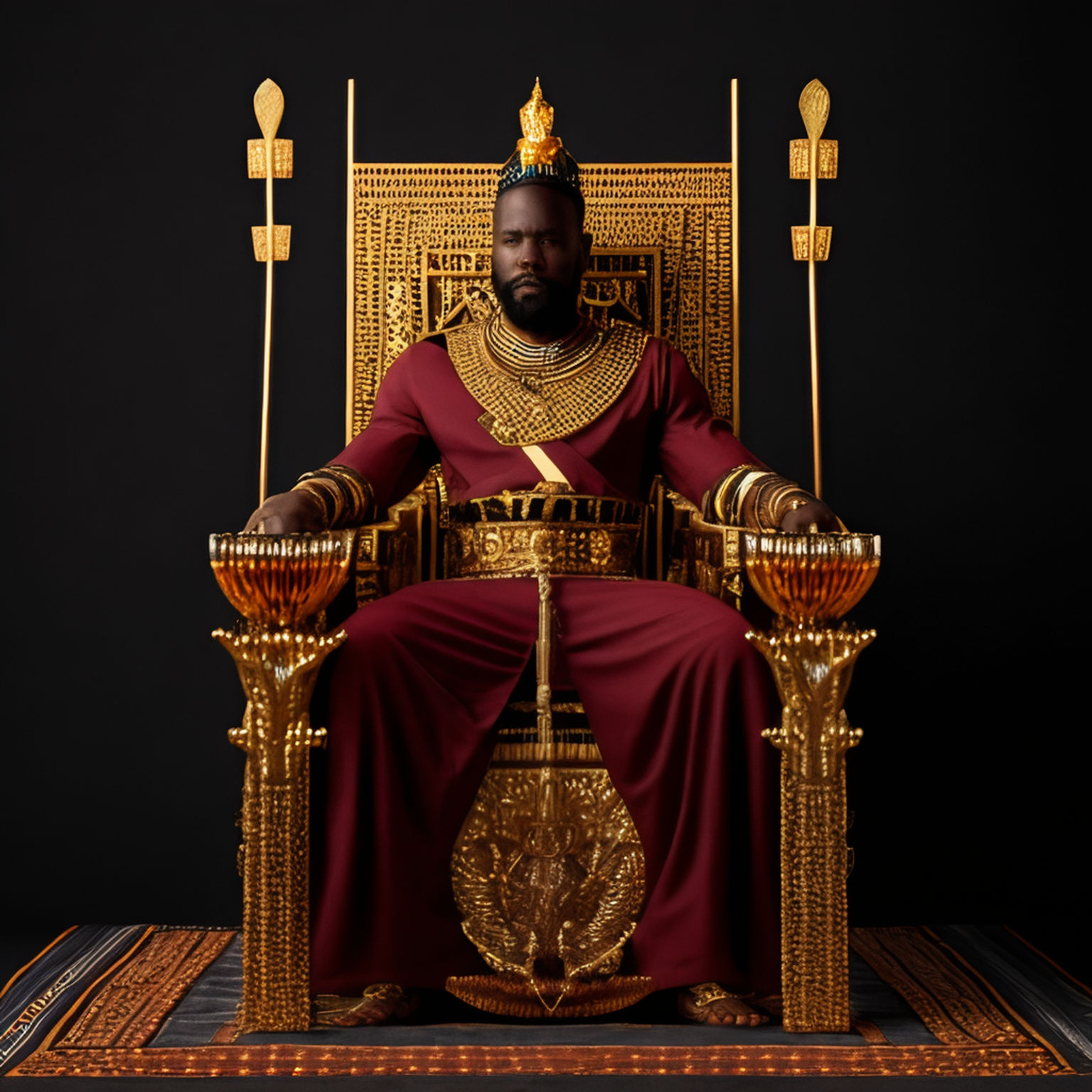 african king throne