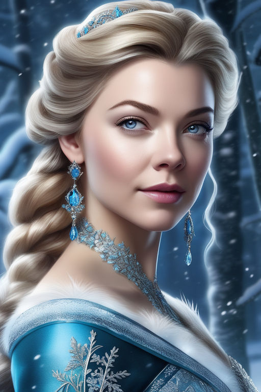 ELSA from FROZEN Disney Animation Cinematic Centered · Creative Fabrica