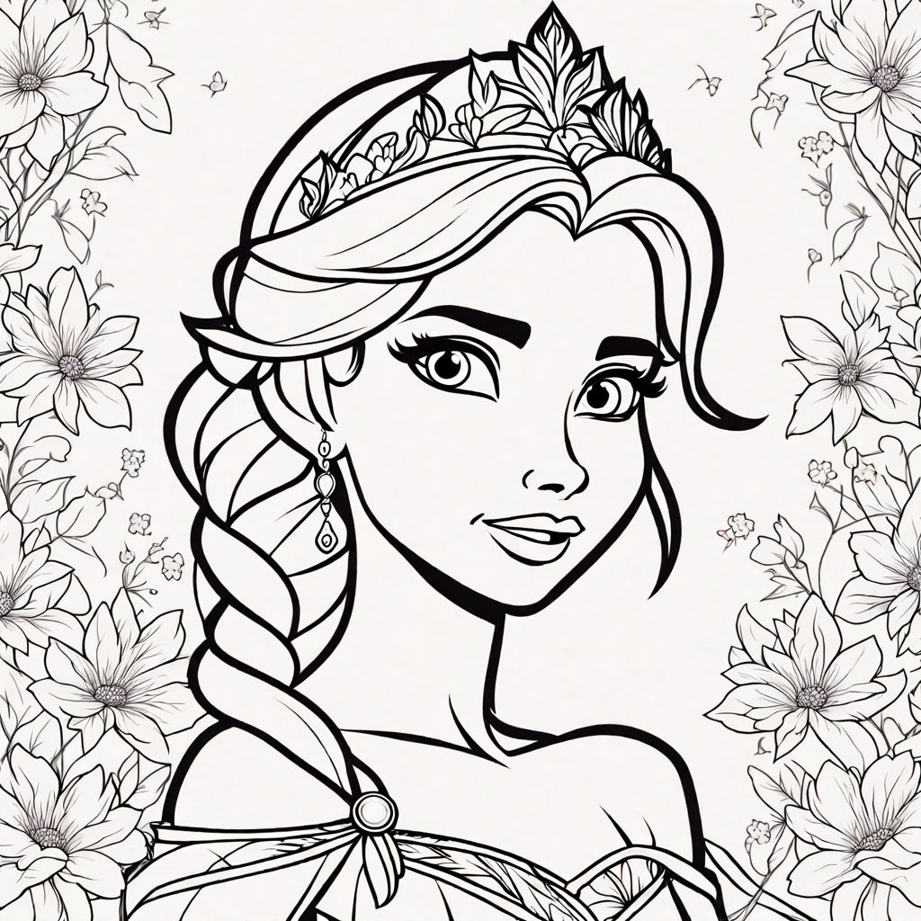 disney princess coloring pages anna