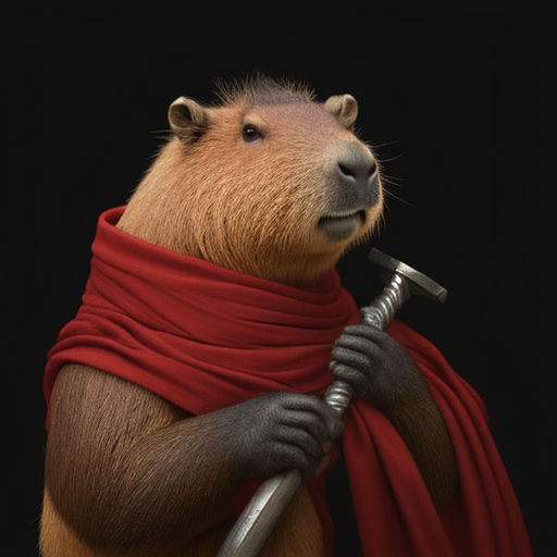 100 Critter Characters #3 Capybara Studying Hard Illustration by